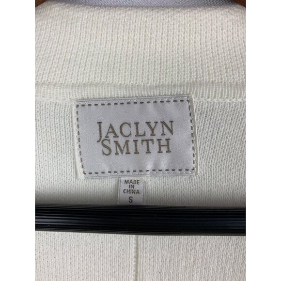 Jaclyn Smith Womens White Blazer Cardigan - Size S - Picture 4 of 5